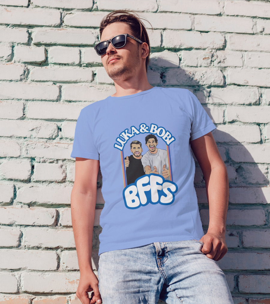 Luka And Bobi BFFs Thumbs Up Retro Style Duo T-Shirt