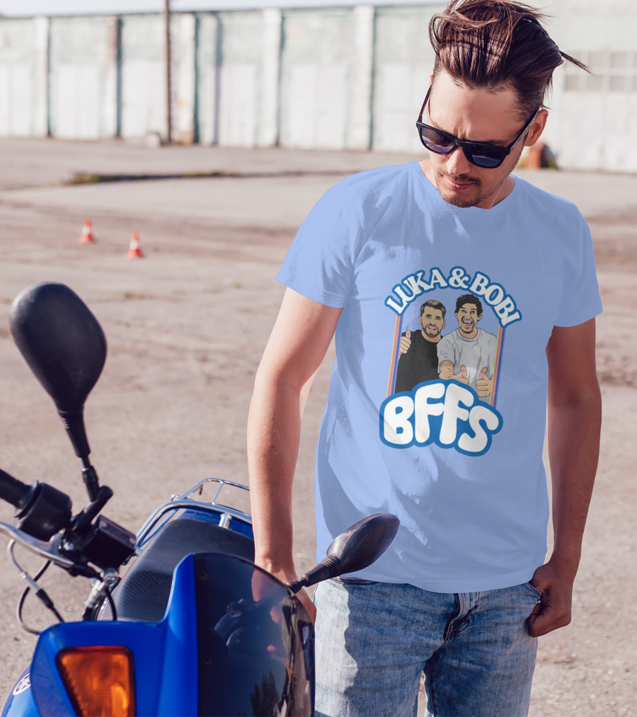 Luka And Bobi BFFs Thumbs Up Retro Style Duo T-Shirt