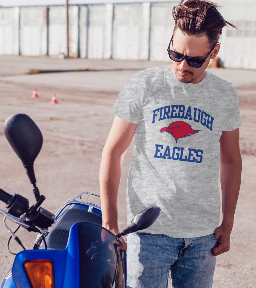 Josh Allen Firebaugh Eagles Buffalo Bills Red Blue Text T-Shirt