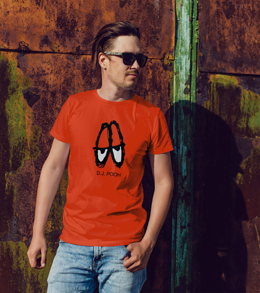 D.J. Pooh Orange Shoes T-Shirt