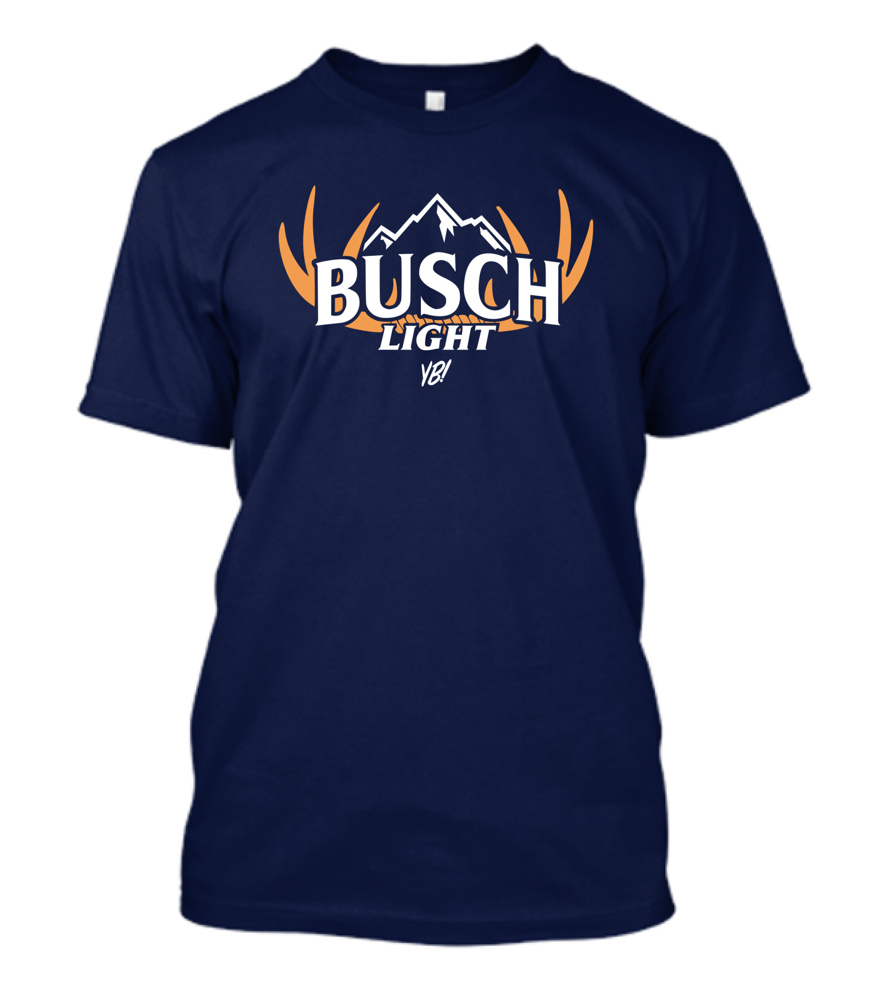 Busch Light YB Hunt Antler Logo Mountain T-Shirt
