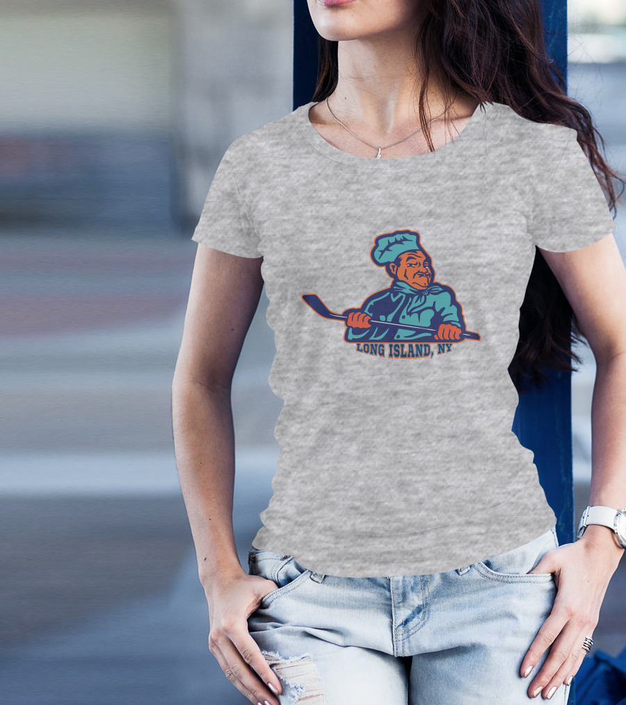 Borrelli's Hockey Long Island NY Chef With Hockey Stick T-Shirt