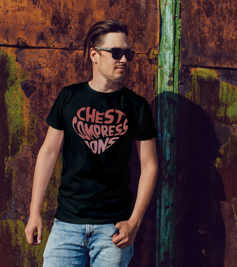 Doctor Mike Shop Heart-Shaped Chest Compressions T-Shirt