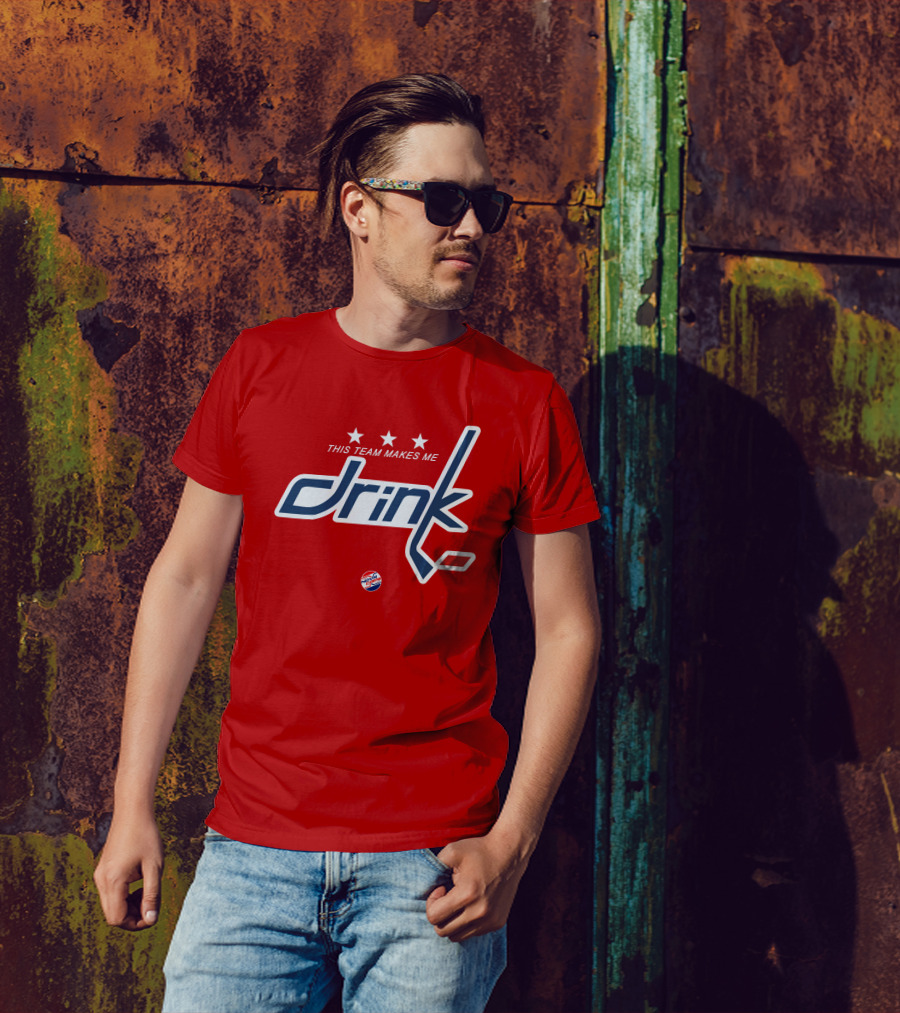 Nova Caps Hockey This Team Makes Me Drink T-Shirt