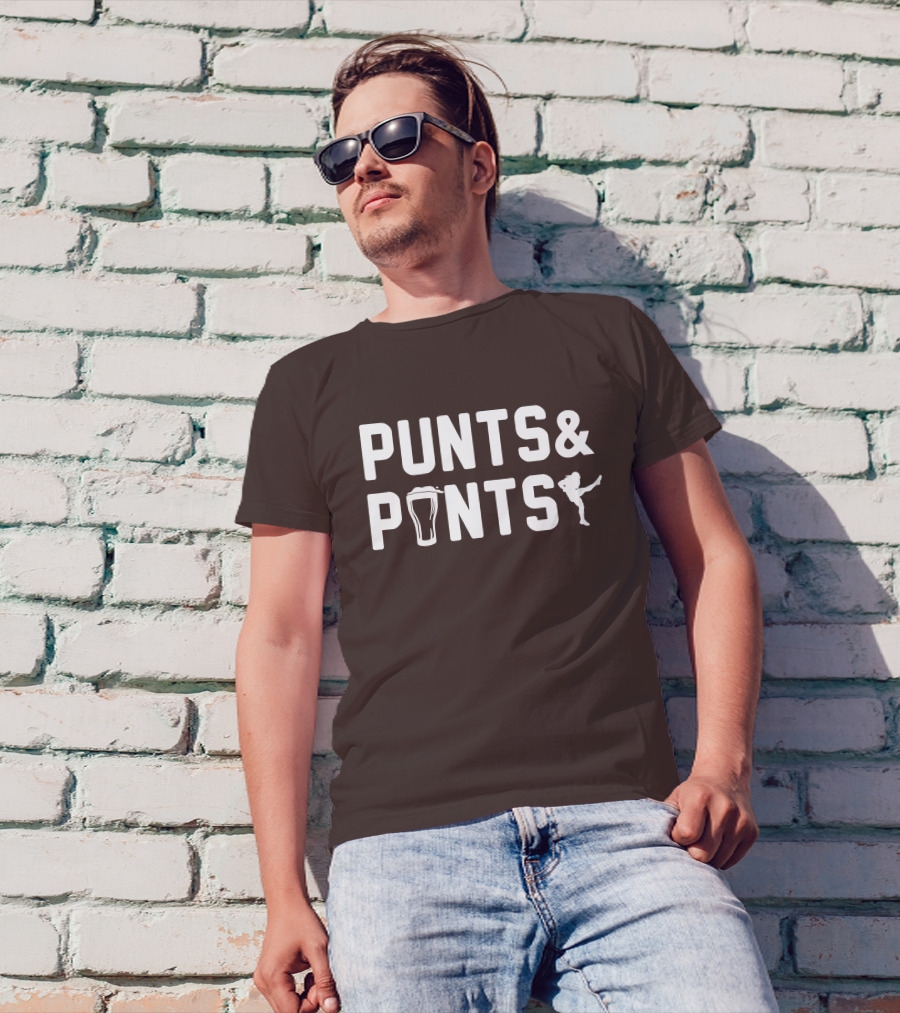 Johnny Stanton Szabo Punts And Pints Football Beer Combo T-Shirt