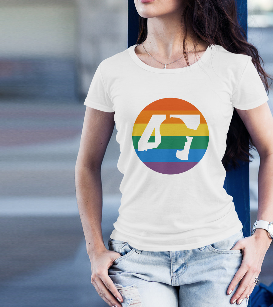 Mick Schumacher Rainbow Circle 47 Pride T-Shirt