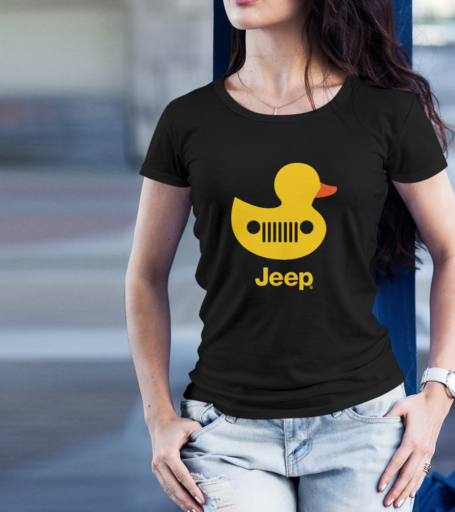 Duck Duck Jeep Rubber Duck Jeep Grill T-Shirt