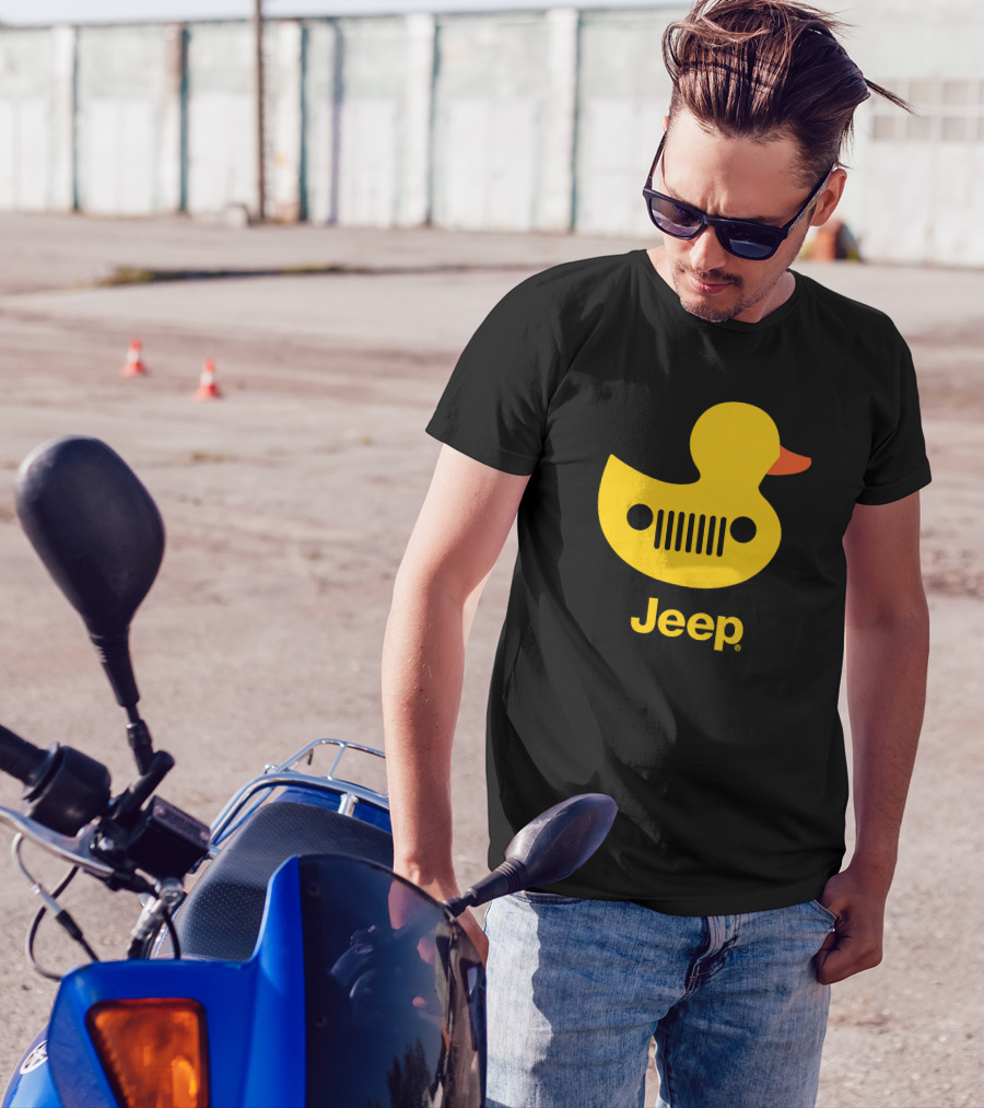 Duck Duck Jeep Rubber Duck Jeep Grill T-Shirt