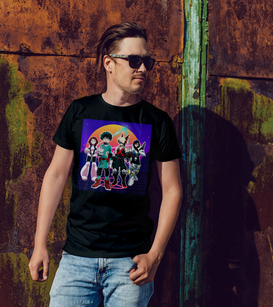 All Together Academia Heroes Essential Manga Series Outfits T-Shirt