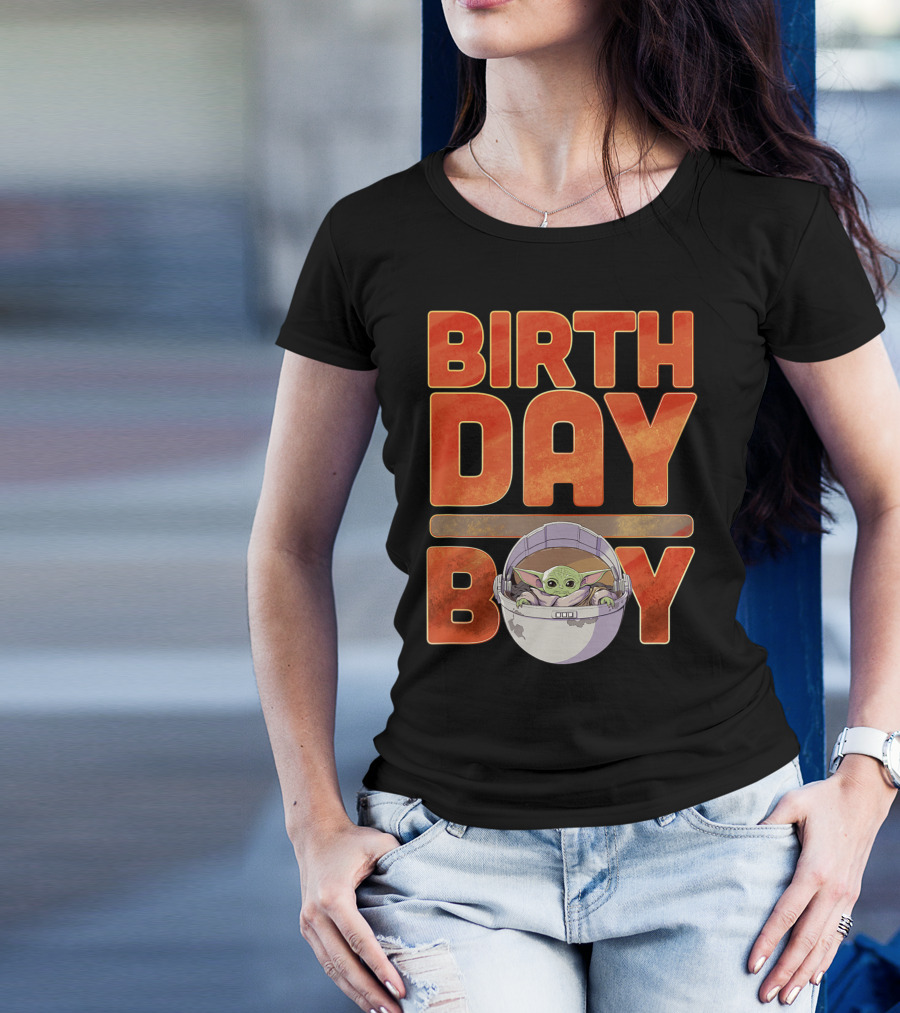 Star Wars Grogu Mandalorian Baby Yoda Birthday Boy T-Shirt