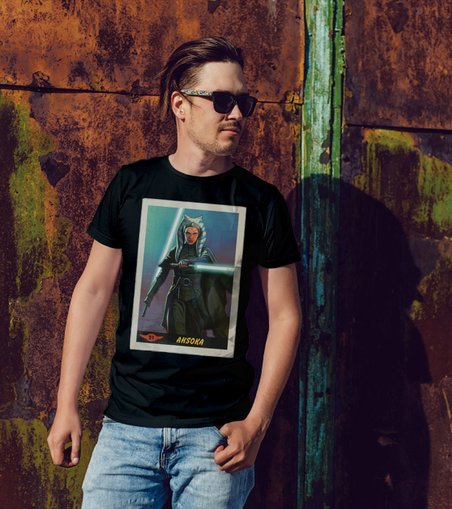 Star Wars Ahsoka Jedi Training Card The Mandalorian 21 T-Shirt