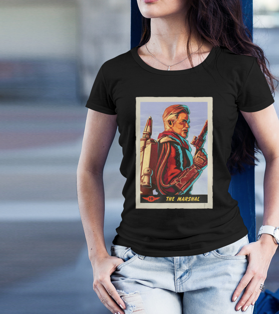 Star Wars The Mandalorian The Marshal Trading Card 19 T-Shirt