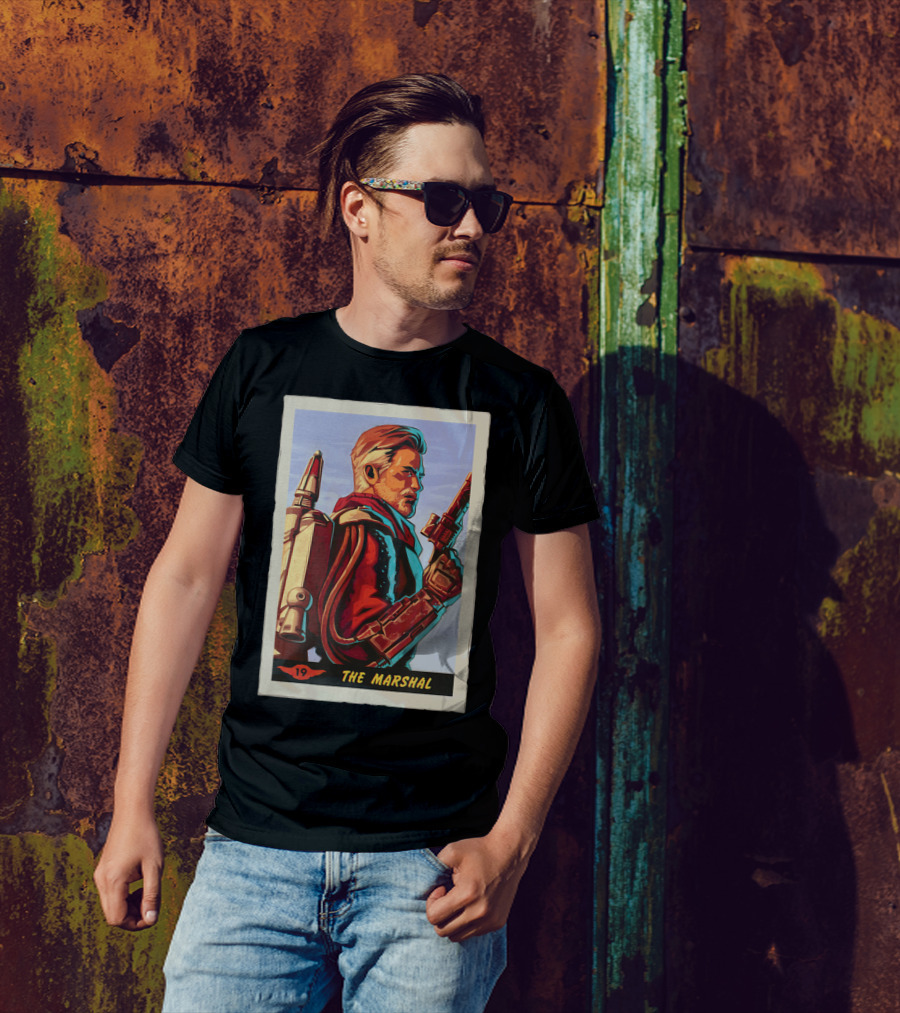 Star Wars The Mandalorian The Marshal Trading Card 19 T-Shirt