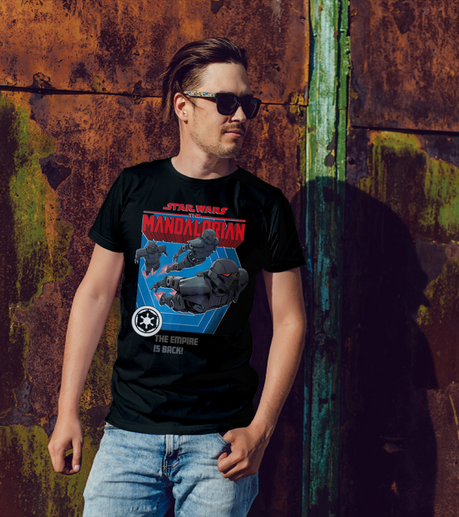 Star Wars The Mandalorian The Empire Is Back Bounty Hunter Stormtroopers T-Shirt