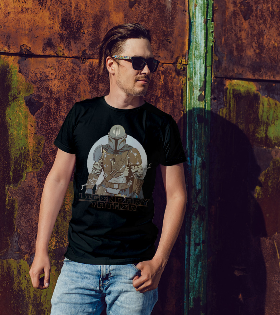Star Wars The Mandalorian Legendary Father Father's Day T-Shirt