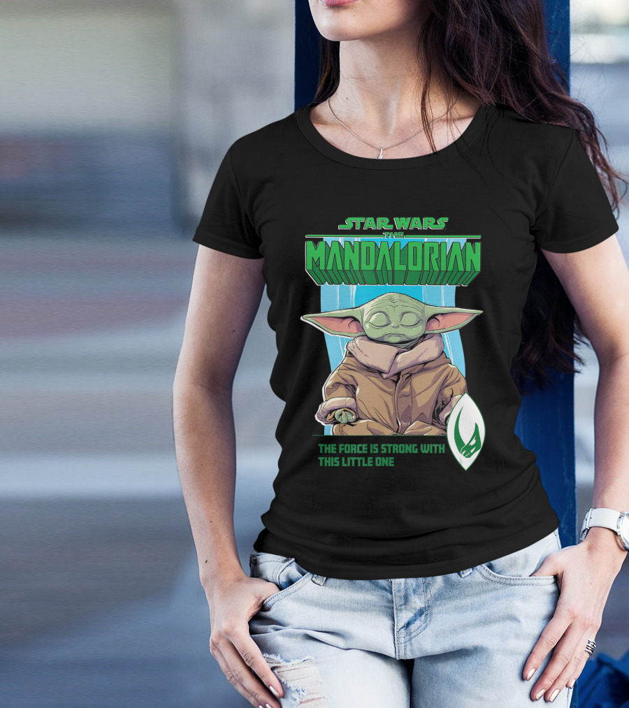 Star Wars The Mandalorian Grogu The Force Is Strong With This Little One T-Shirt