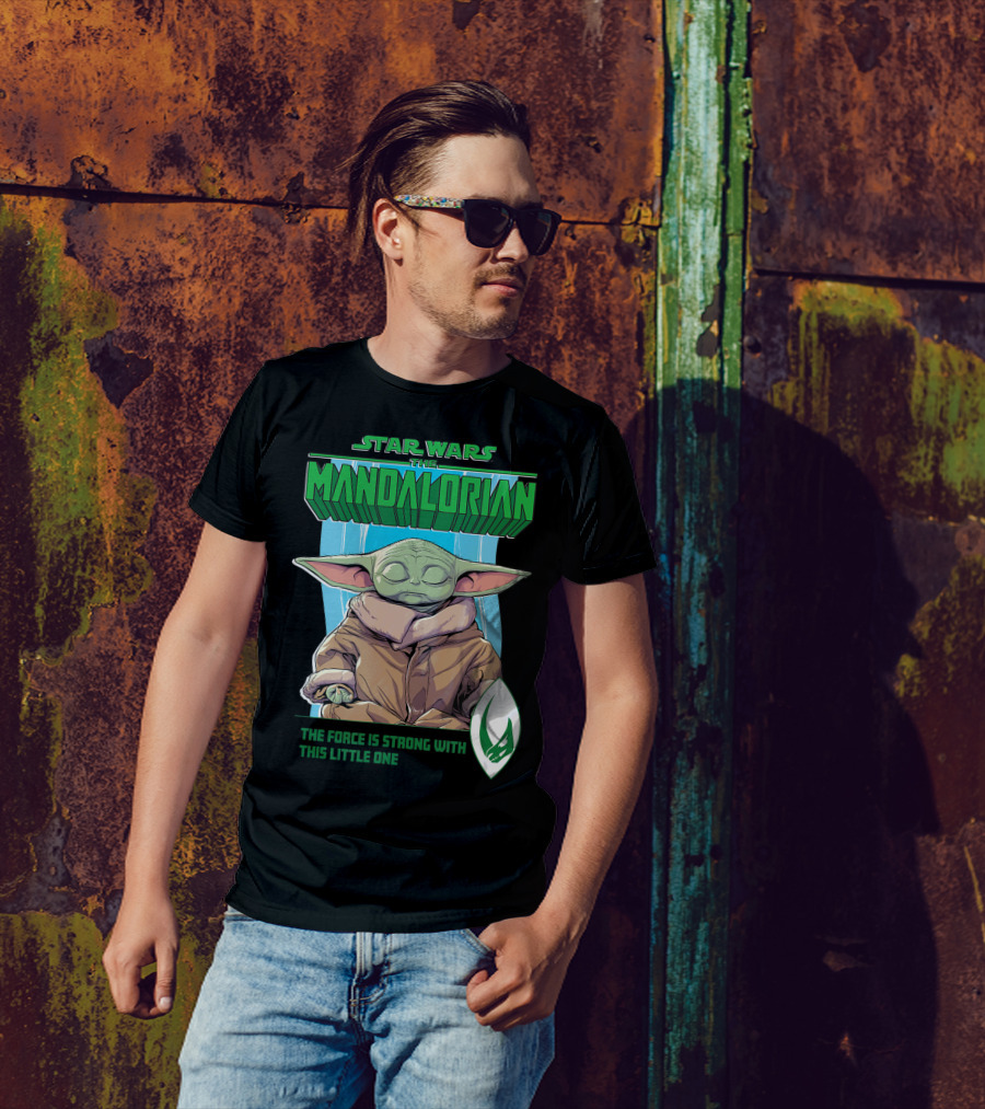 Star Wars The Mandalorian Grogu The Force Is Strong With This Little One T-Shirt