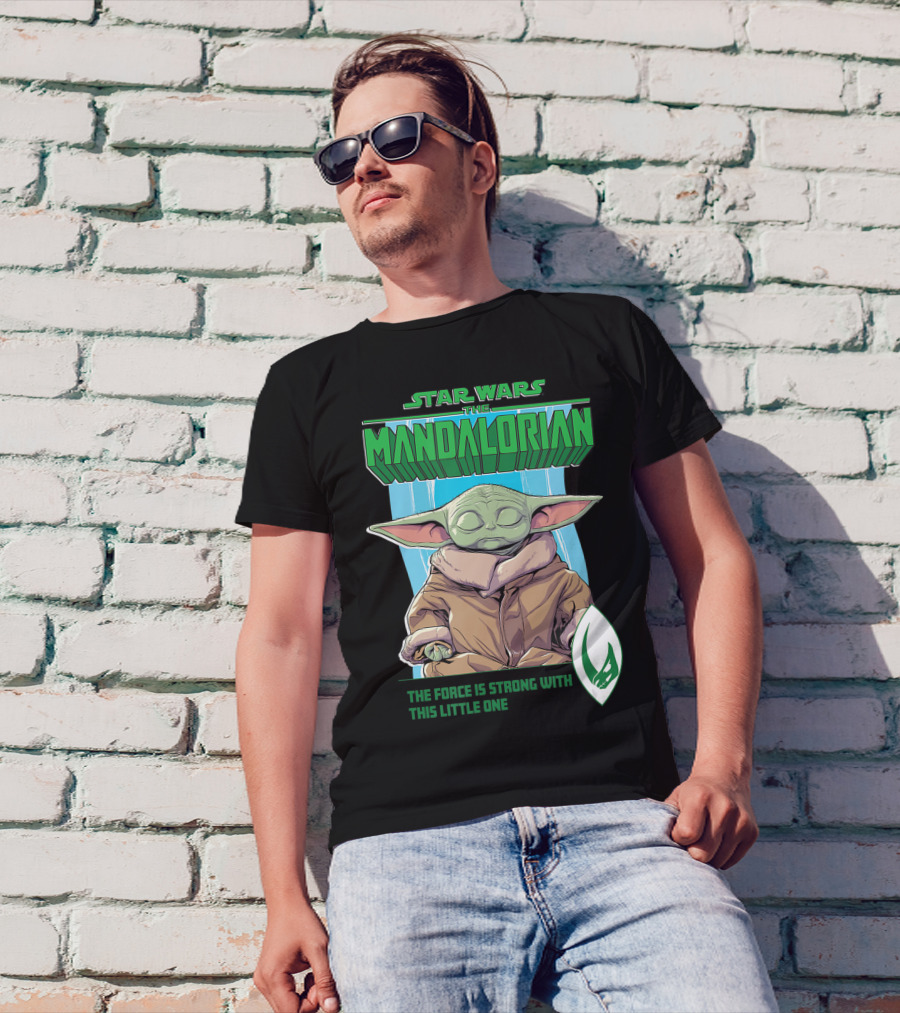 Star Wars The Mandalorian Grogu The Force Is Strong With This Little One T-Shirt