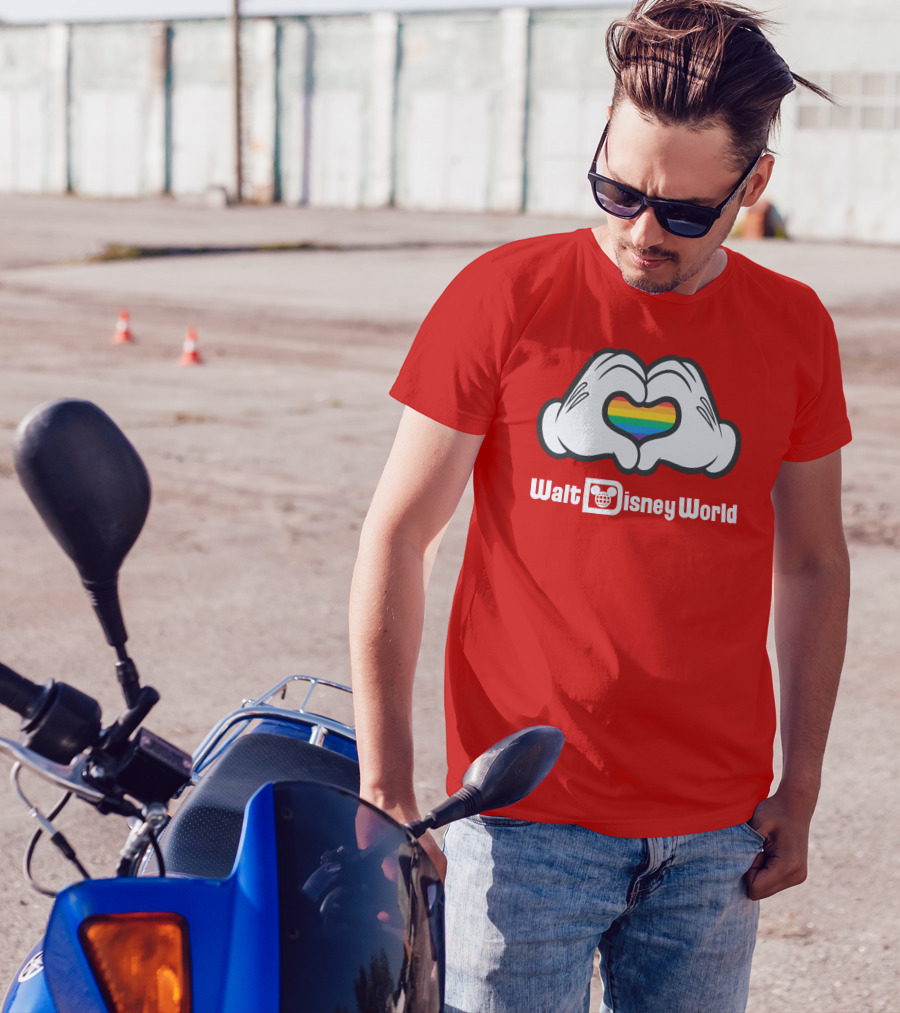 Walt Disney World Pride Heart Hands Rainbow T-Shirt