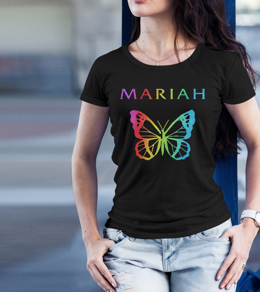 Mariah Carey Butterfly Rainbow Merch T-Shirt
