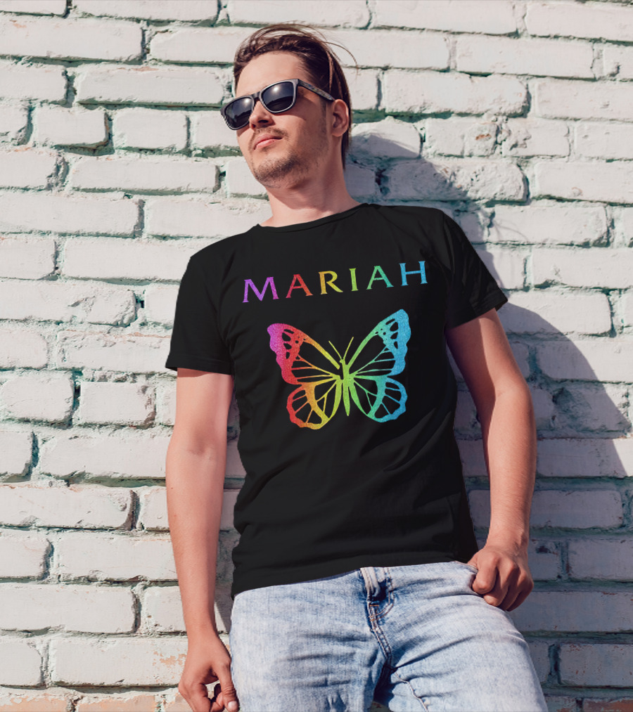 Mariah Carey Butterfly Rainbow Merch T-Shirt