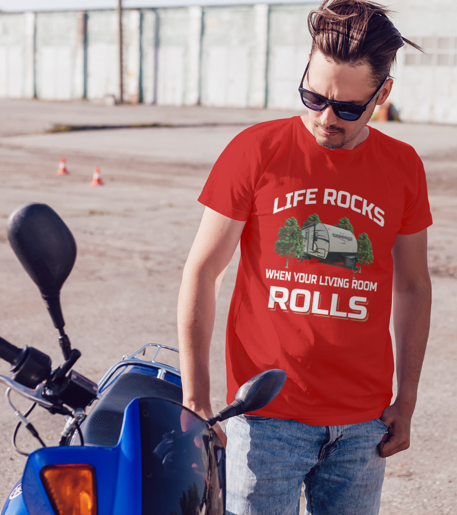 LIFE ROCKS WHEN YOUR LIVING ROOM ROLLS KZ Spree Connect T-Shirt