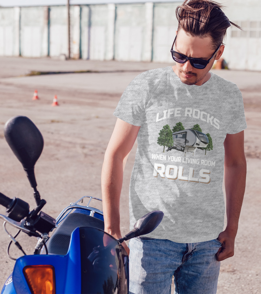 Life Rocks When Your Living Room Rolls Grand Design Reflection 340 RDS T-Shirt