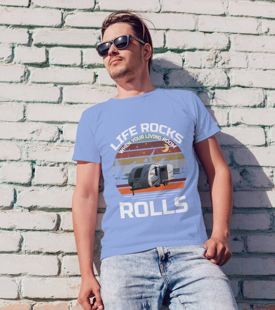 Lance Campers Home Is Where You Park It Retro Camper Adventure T-Shirt