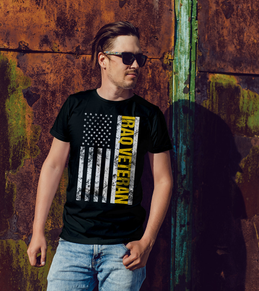 Iraq Veteran United States Flag T-Shirt