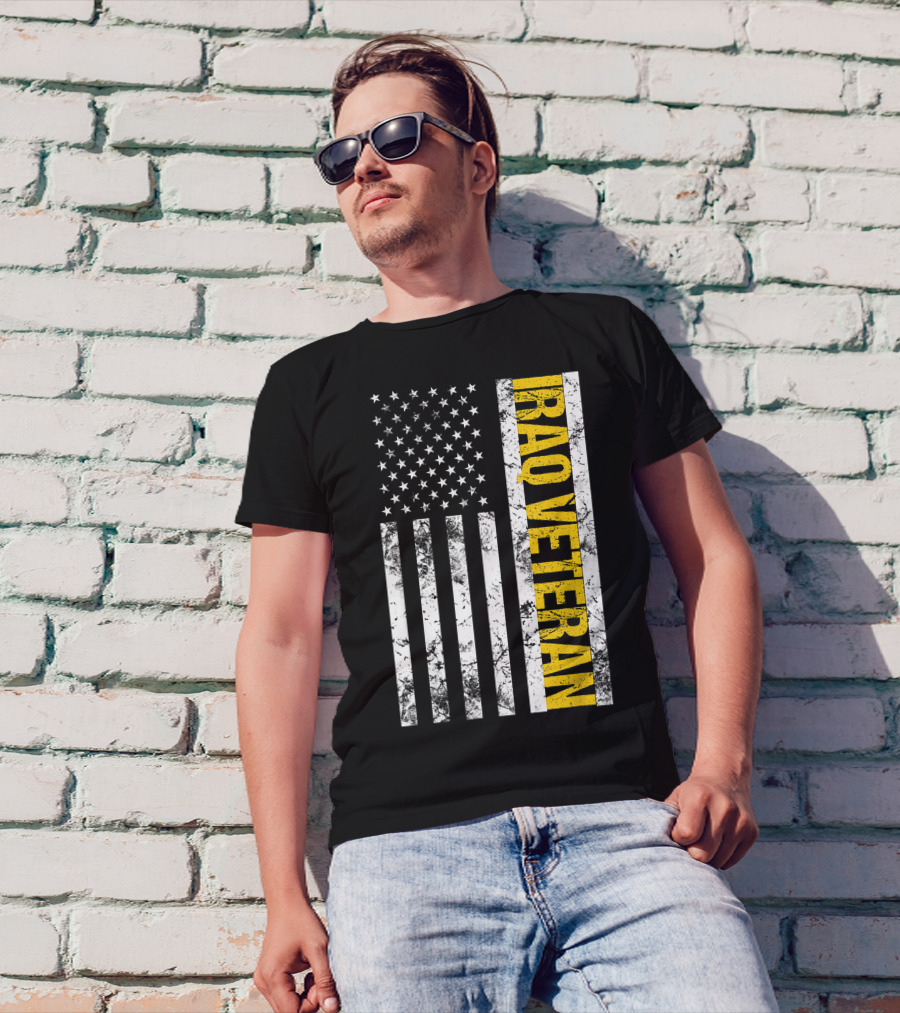 Iraq Veteran United States Flag T-Shirt