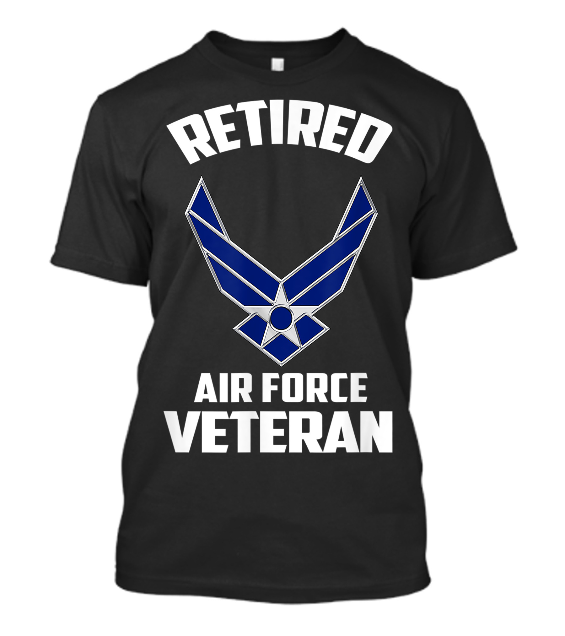 Retired Air Force Veteran USAF Emblem T-Shirt