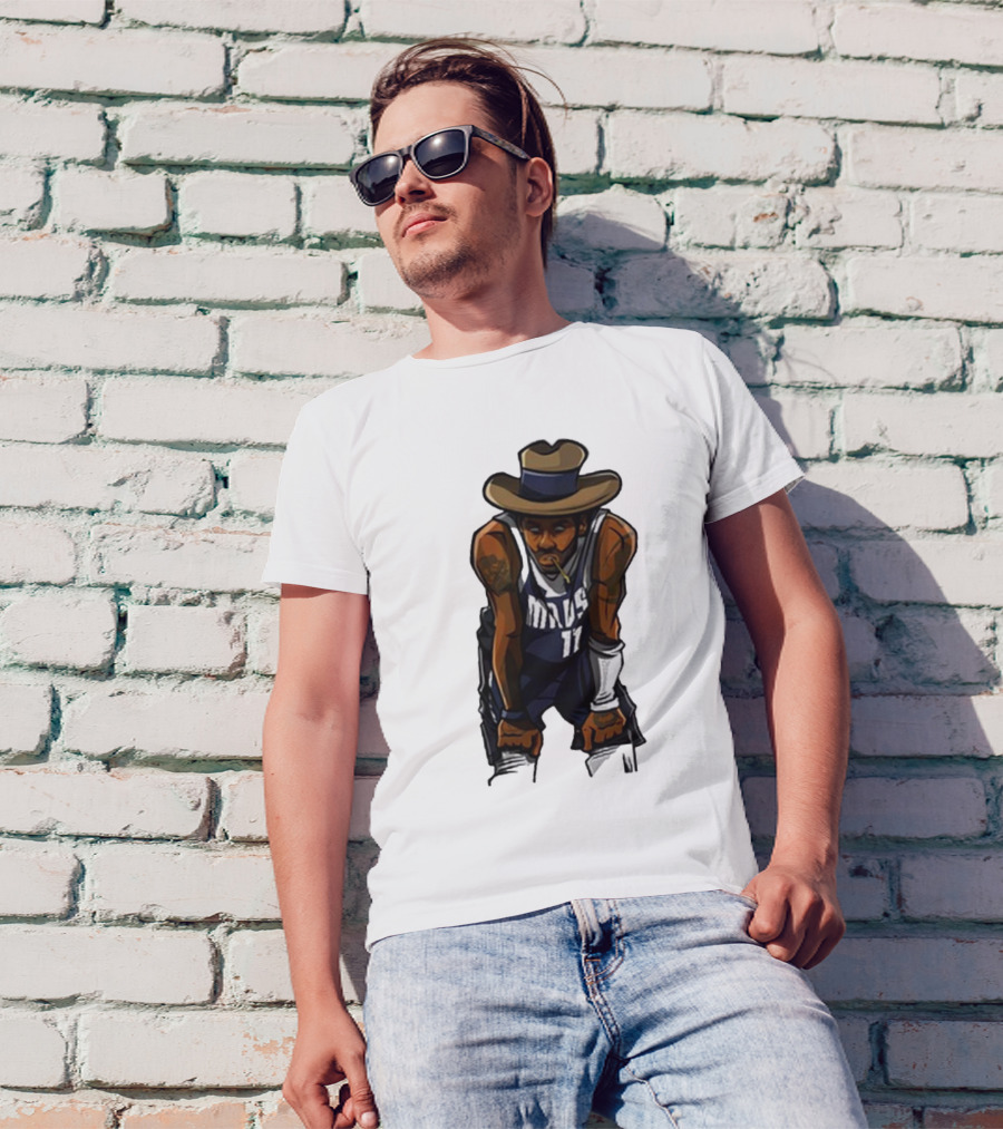 Kyriewrld Merch Cowboy Kai Mavs 11 Basketball Cartoon T-Shirt
