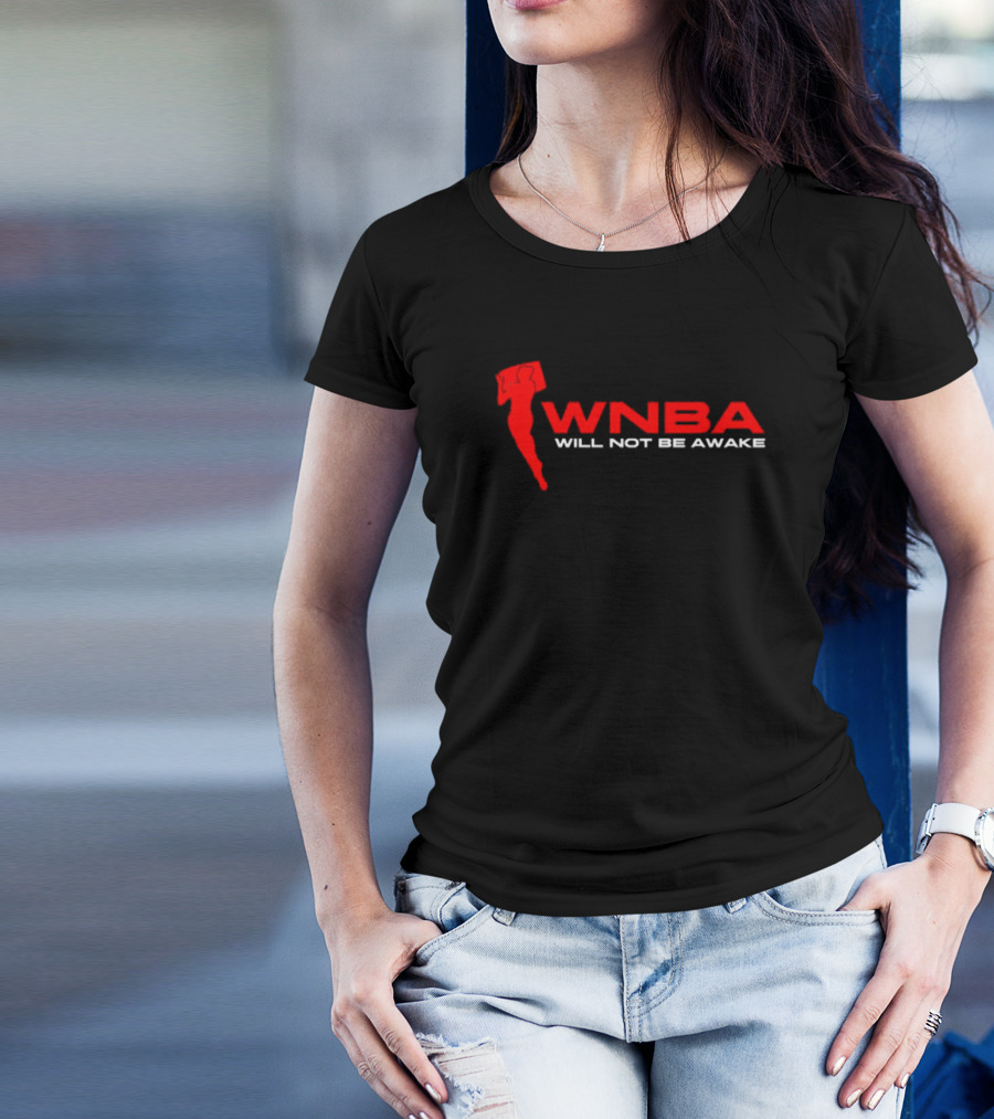 Jidion Merch WNBA Will Not Be Awake Red T-Shirt