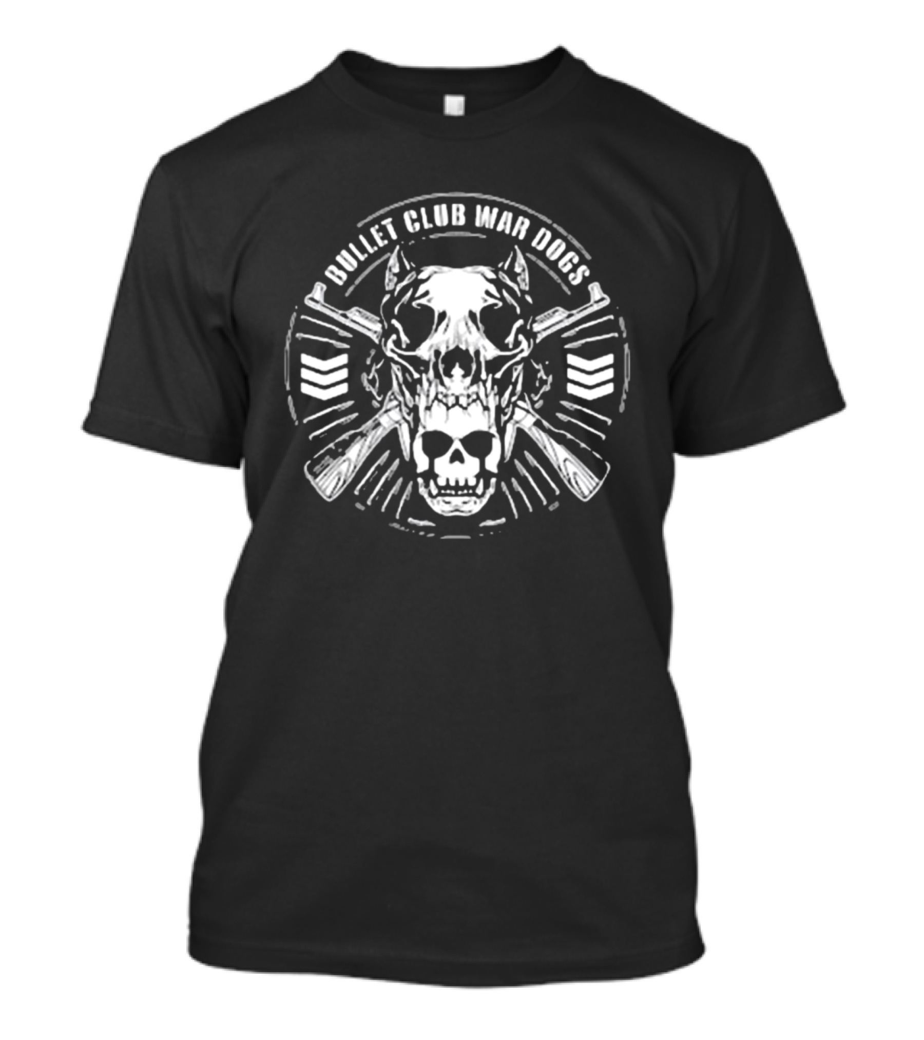 Njpw Bullet Club War Dogs Skull And Guns T-Shirt