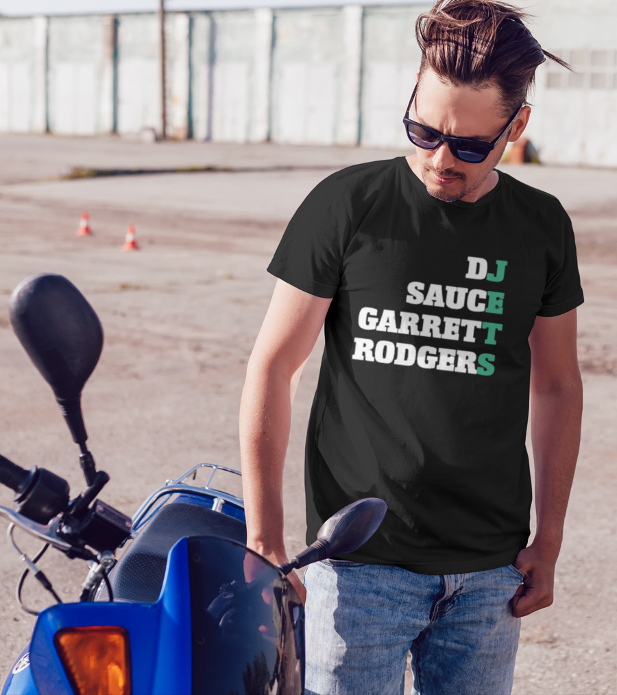 DJ Sauce Garrett Rodgers New York Jets T-Shirt