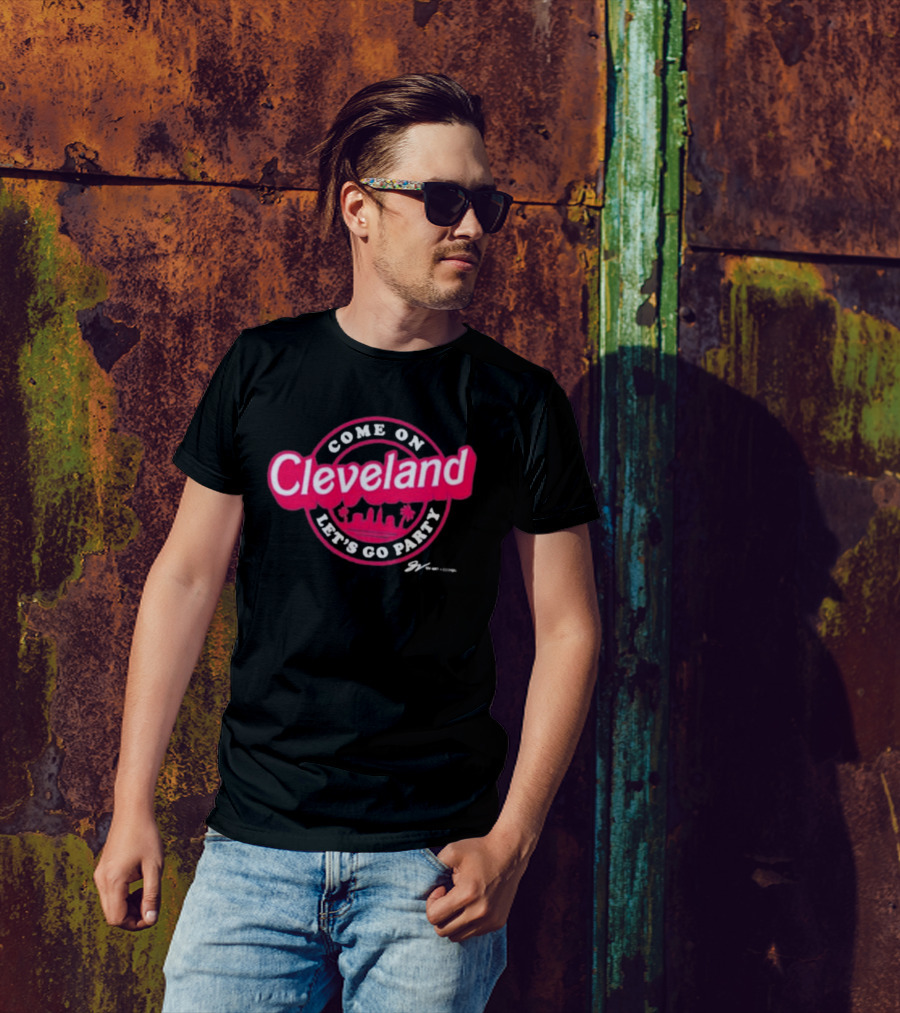 Gv Art Cleveland Come On Let's Go Party Skyline T-Shirt