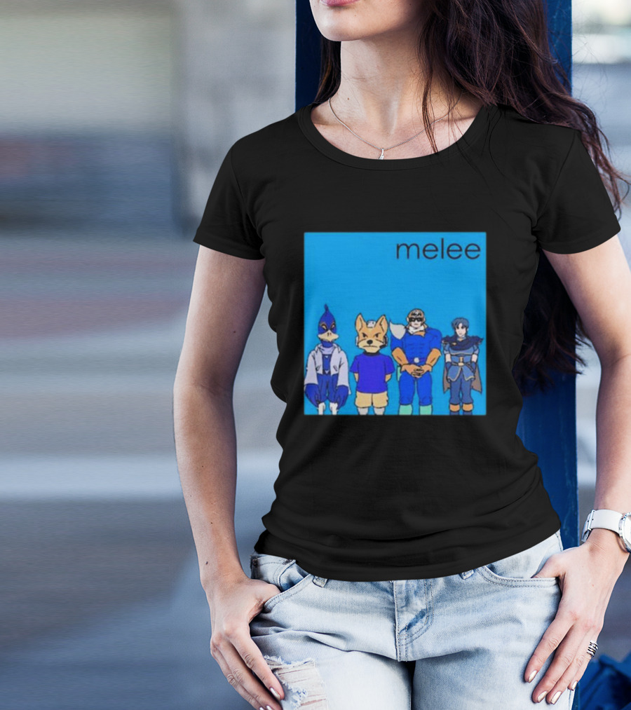 Start GG Shop Melee Blue Album Video Game Characters T-Shirt