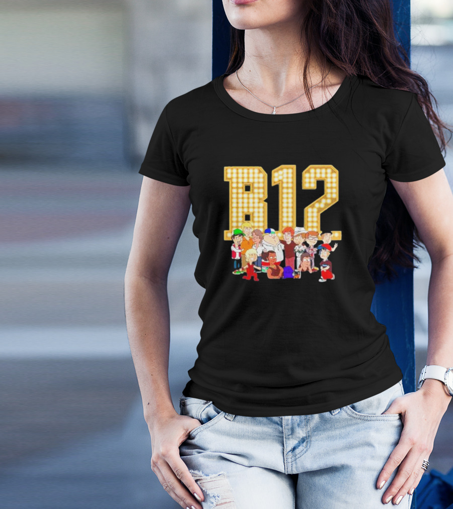 B12 Boys 12 Comic Con Animated Characters Ensemble T-Shirt