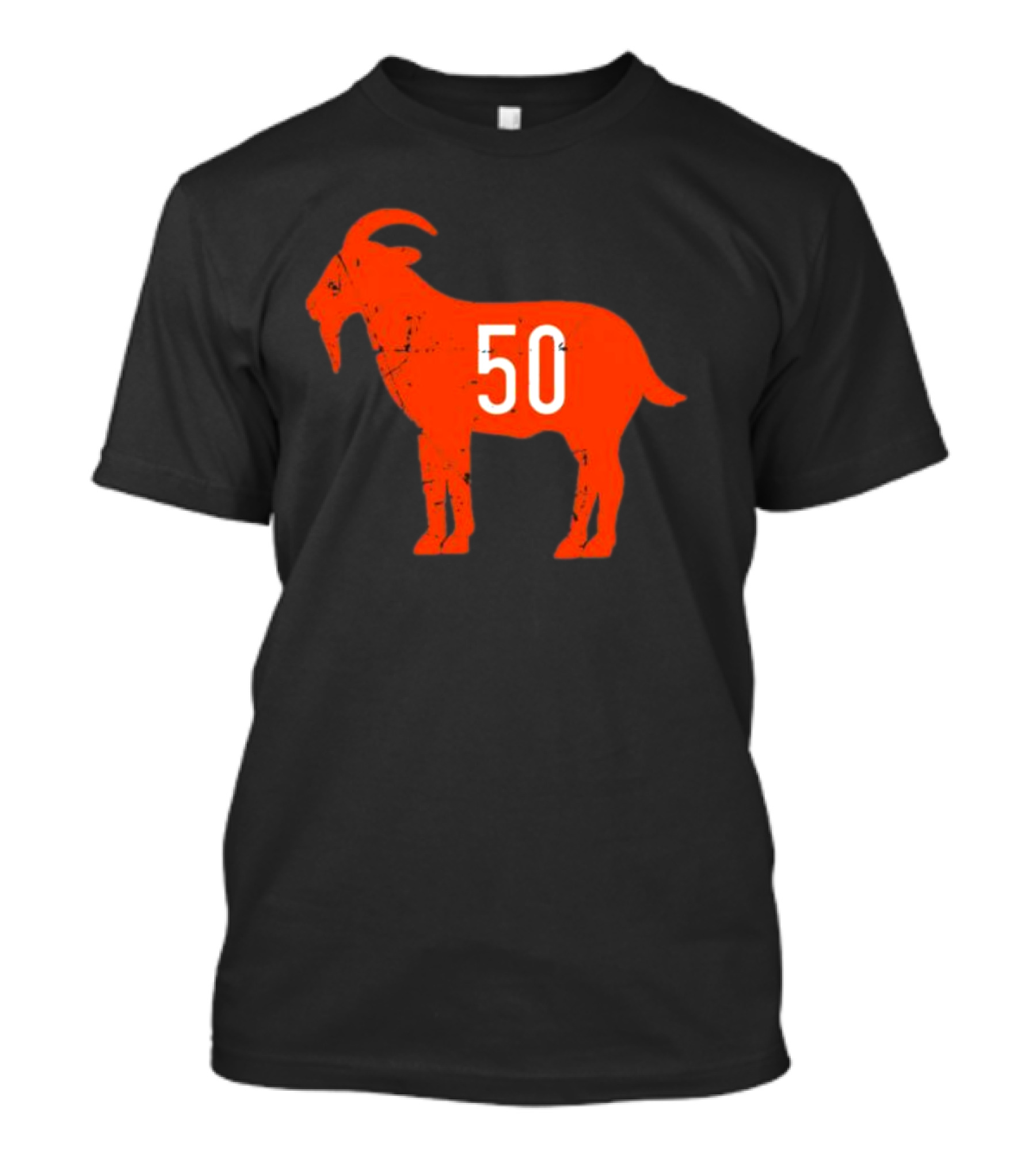 Mike Singletary Goat 50 Chicago Football Fan Iconic Number Legend T-Shirt