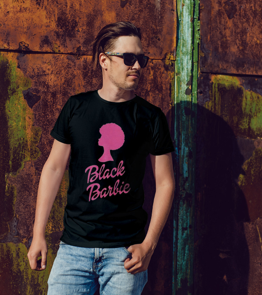 Black Barbie Afro Fan T-Shirt