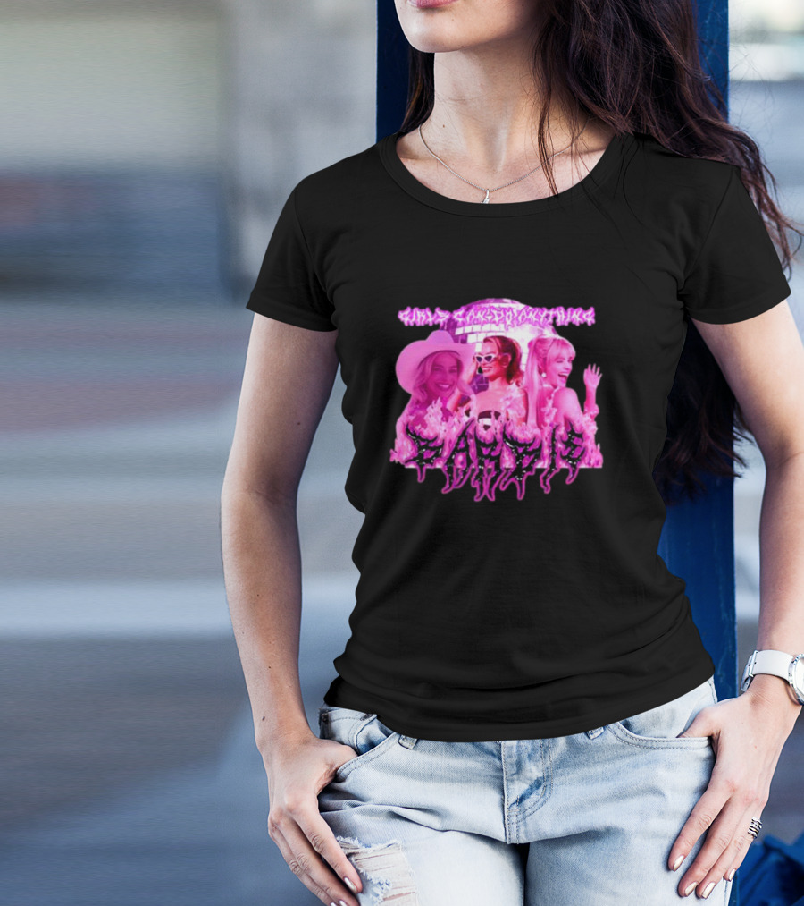 Sadstreet Margot Robbie Barbie Girls Can Do Anything T-Shirt