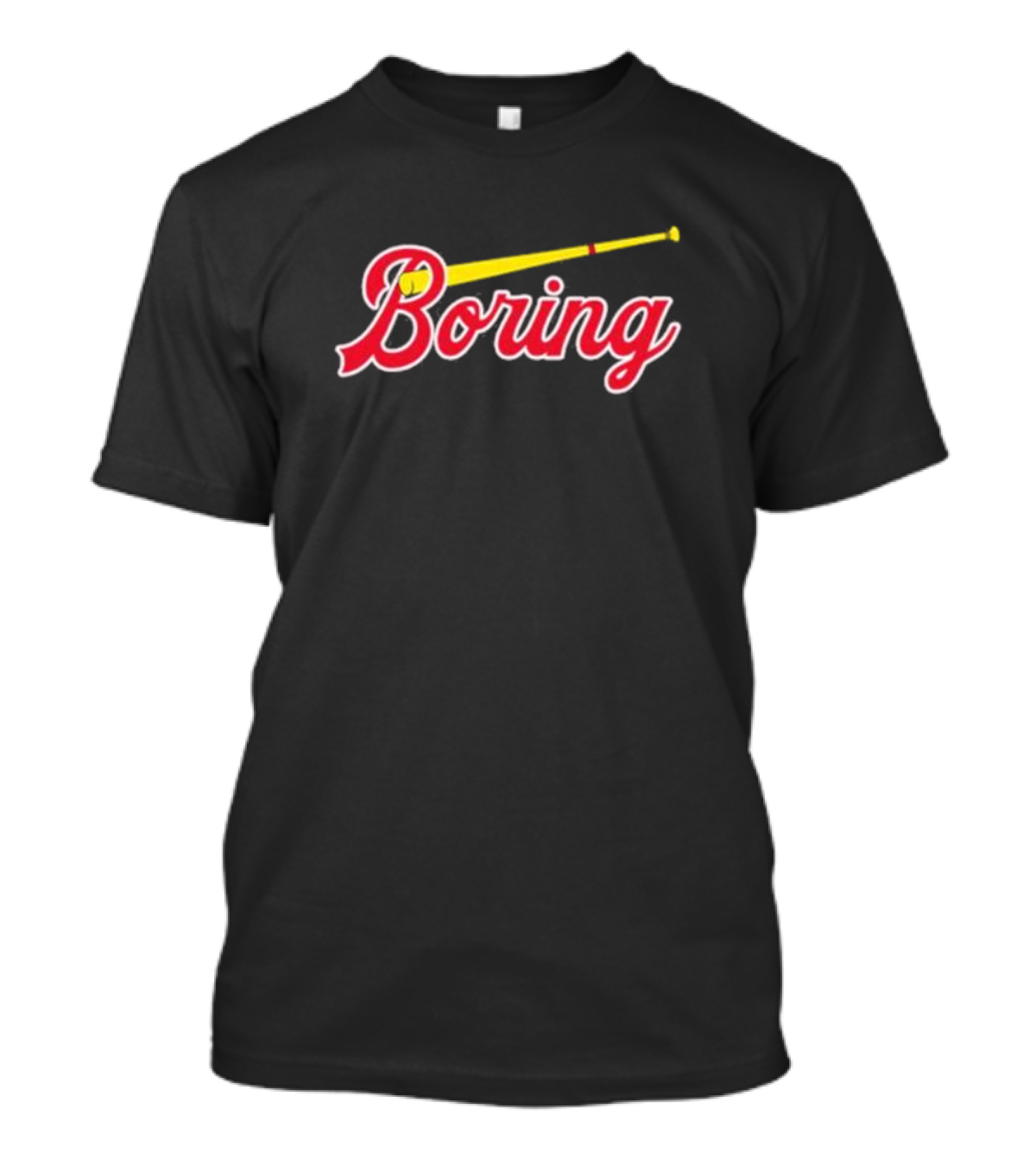 Boring David Kaplan Baseball Bat Script T-Shirt