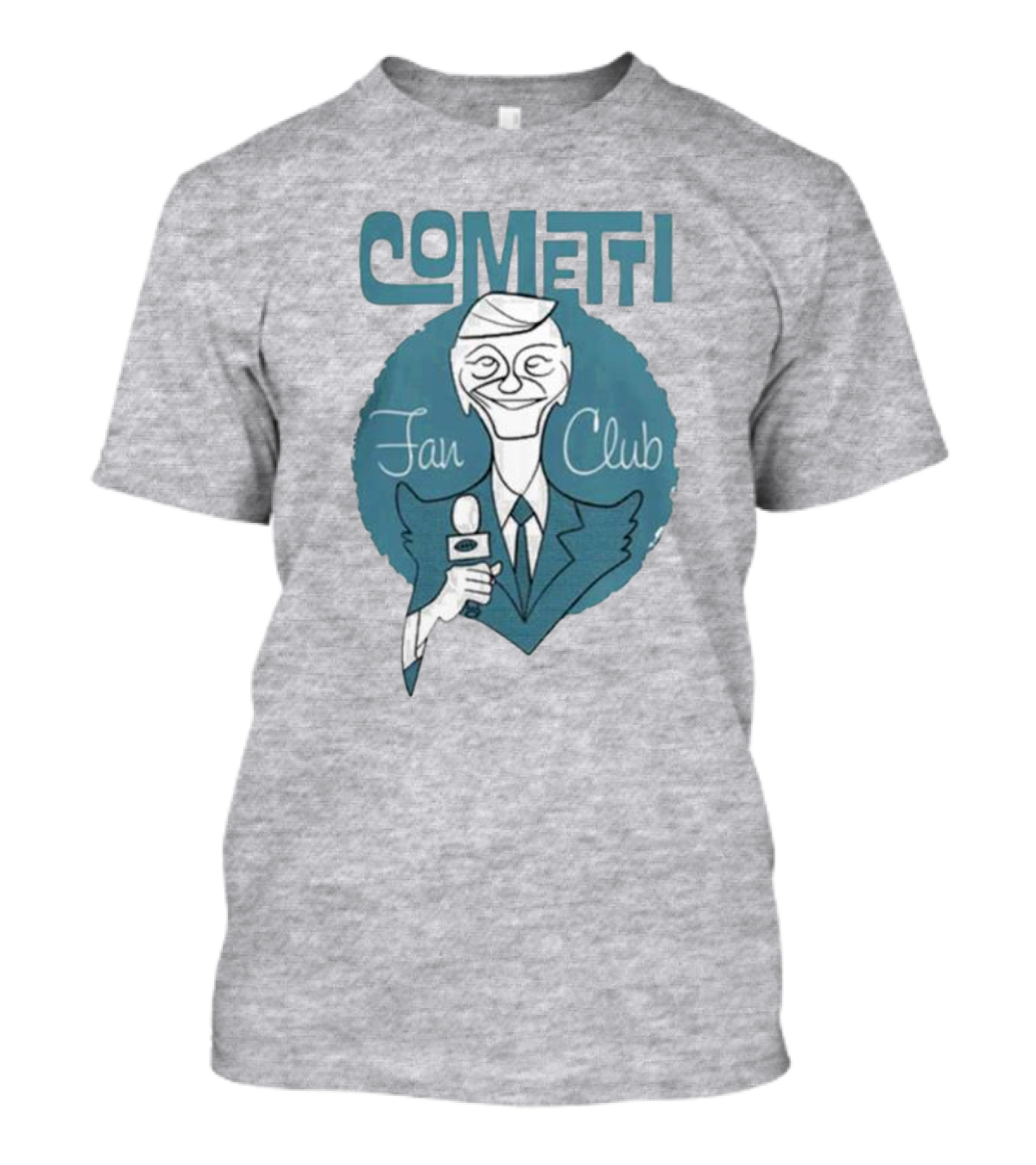 Cometti Fan Club Cartoon Microphone T-Shirt