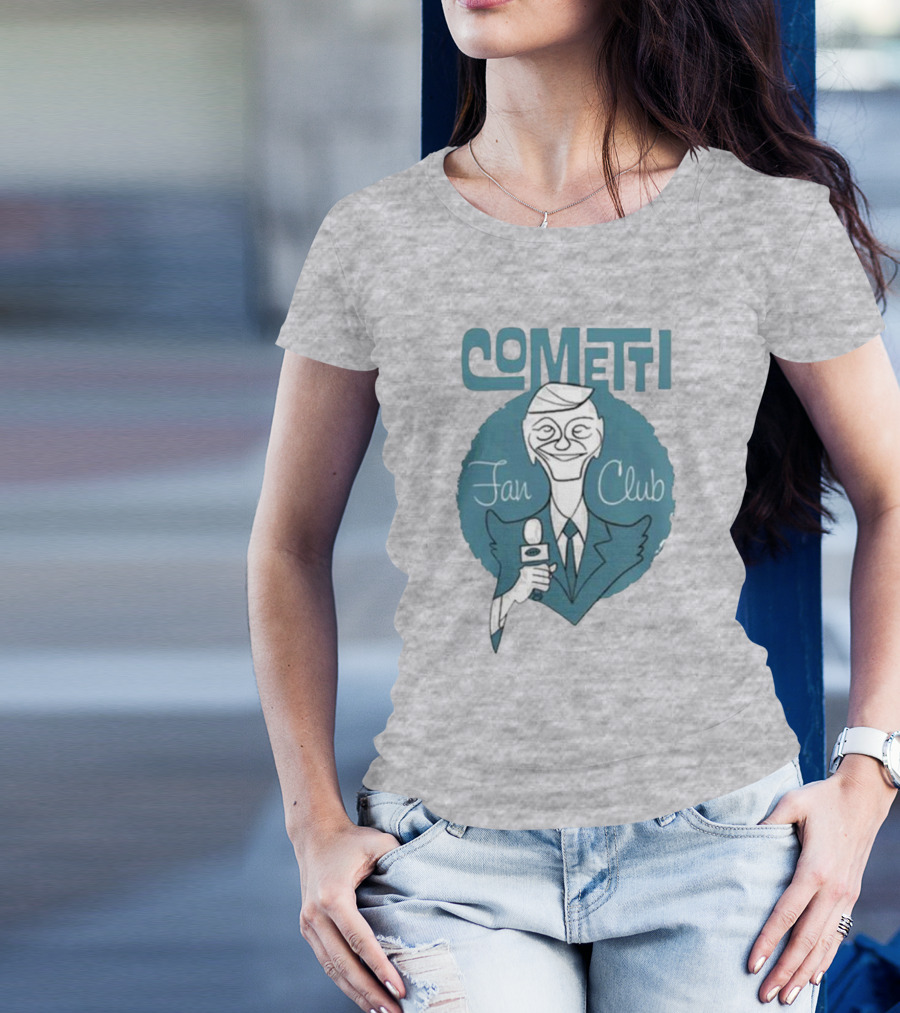 Cometti Fan Club Cartoon Microphone T-Shirt