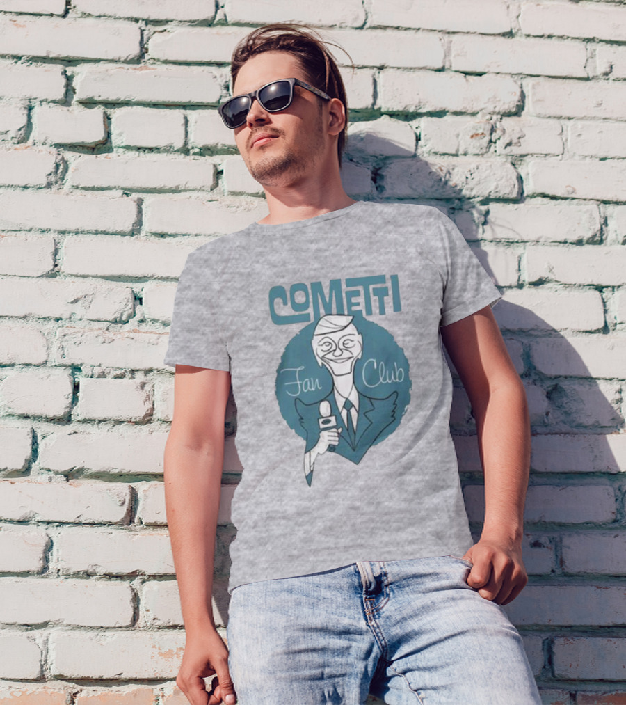 Cometti Fan Club Cartoon Microphone T-Shirt
