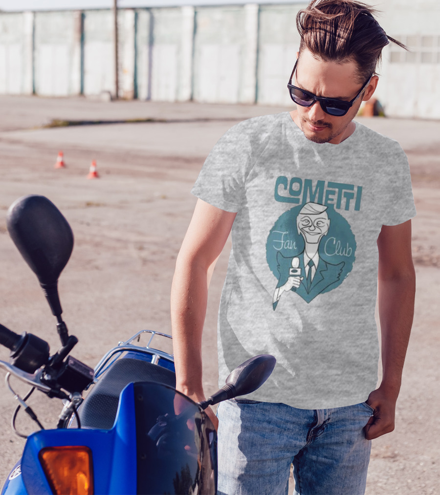 Cometti Fan Club Cartoon Microphone T-Shirt