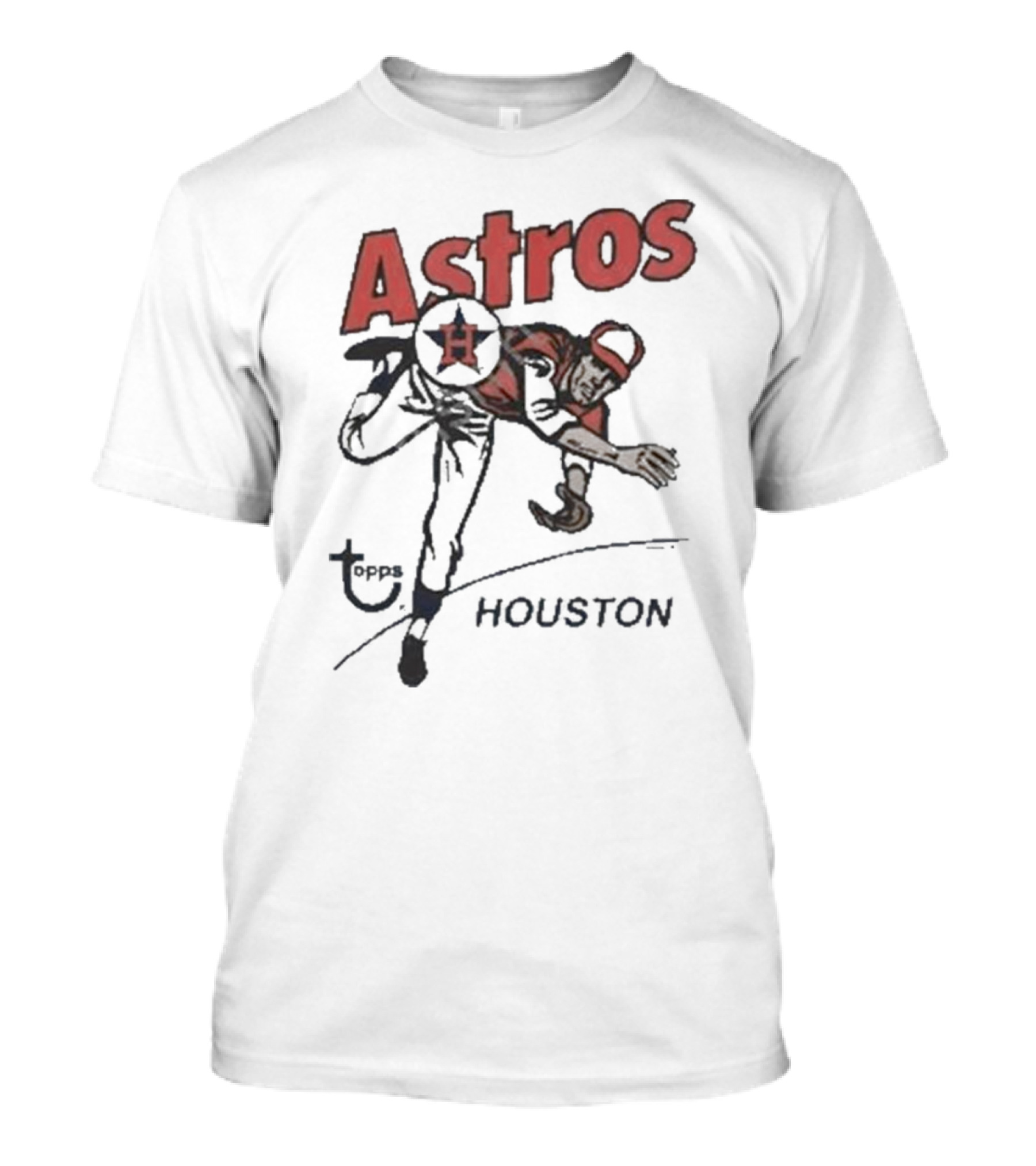 Houston Astros Topps Homage Gold Tri-Blend Vintage Pitcher T-Shirt