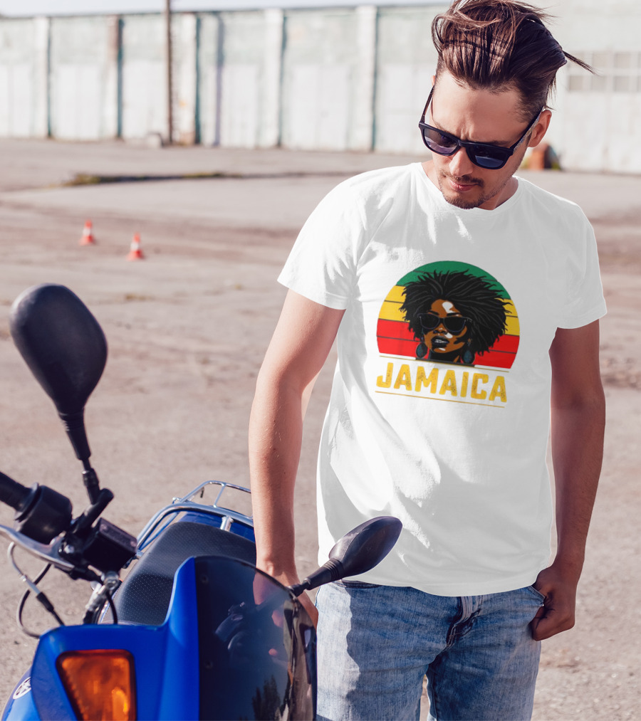 Jamaican Patriotic Women Jamaica Vintage T-Shirt