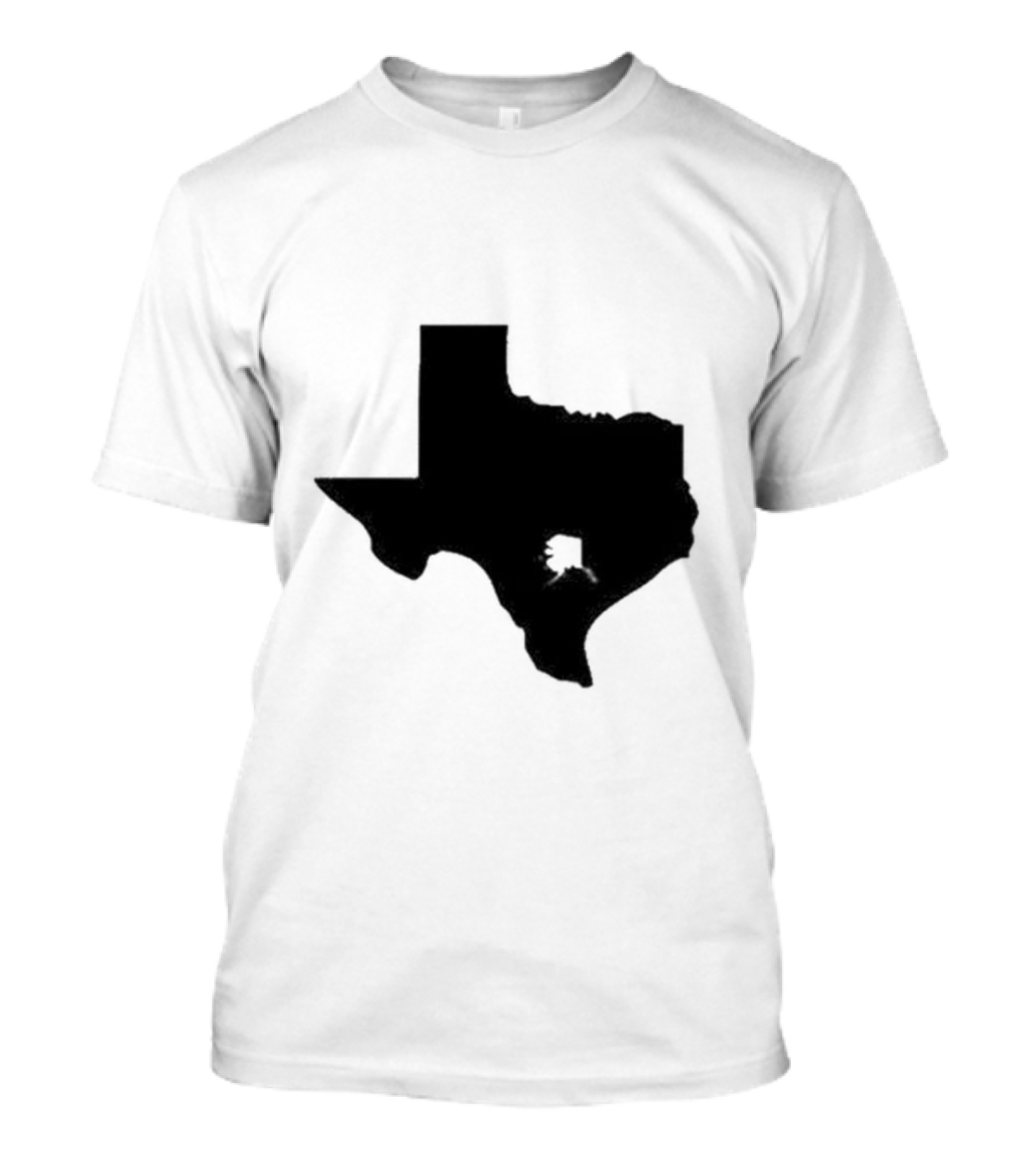 Many People Don’t Realize How Small Alaska Really Is When The Image Is Not To Scale Texas Silhouette Comparison T-Shirt
