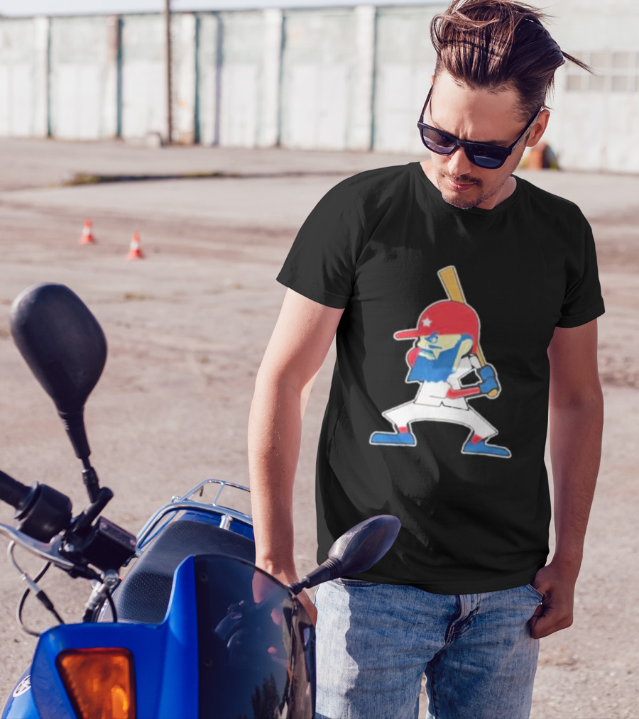 Fighting Phil Baseball Character Retro Cartoon T-Shirt